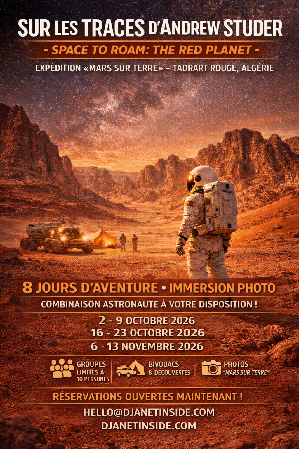 SAFARI PHOTO - TADRART ROUGE - TASSILI N'aJJER - DJANET - Algérie